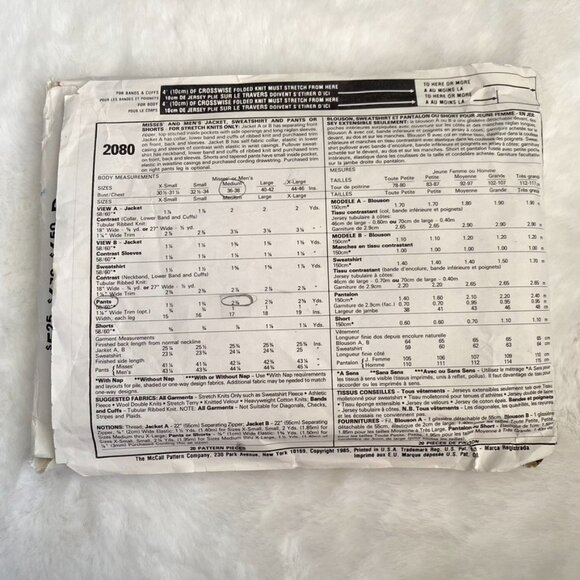 McCall's Sewing Pattern - Picture 2 of 2